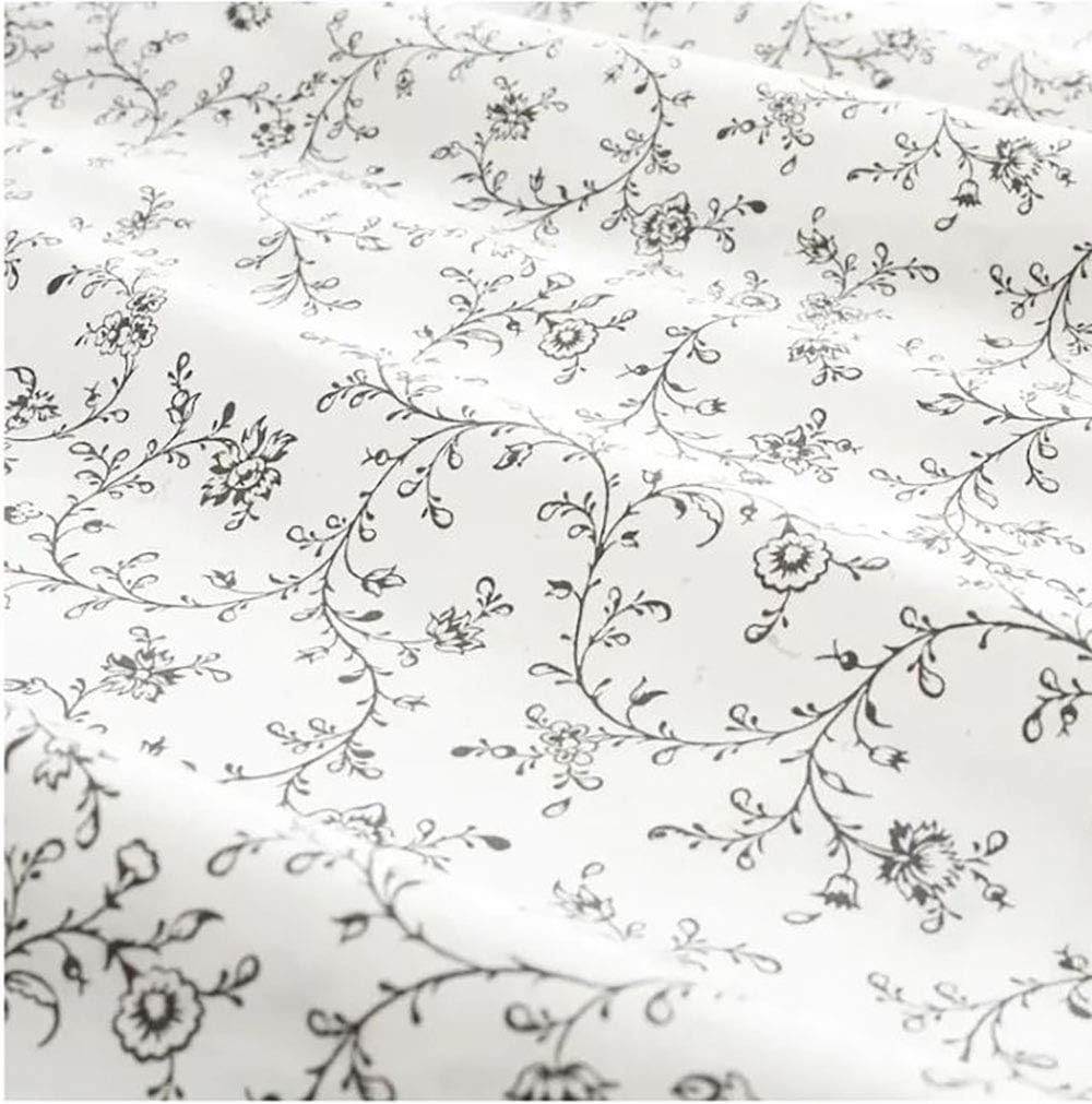 Ikea Kopparranka Duvet Cover and Pillowcase(s) White Dark Gray Full/Queen (Double/Queen) 204.496.59