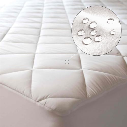 Niagara Waterproof Cooling Viscose Made from Bamboo Mattress Protector Queen 60x80 Cooling Breathable Ultra Plush Absorbent Extra Deep Fits 8-21Inches Deep Mattress (Viscose Made from Bamboo)