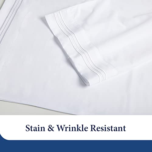 Cosy House Collection Everyday 1500 Series Pillowcases - Bedroom Essentials - Luxury Hotel Quality - Silky Soft & Smooth - Gentle & Skin Friendly - Set of 2 (Standard, White)