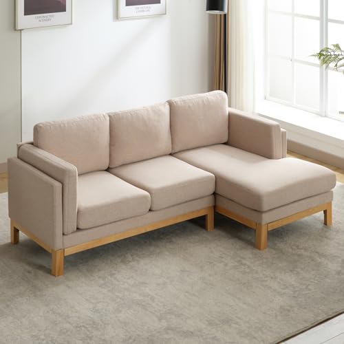 BALUS Sectional Sofa with Chaise Lounge, L Shaped Sofa Living Room Couch 83