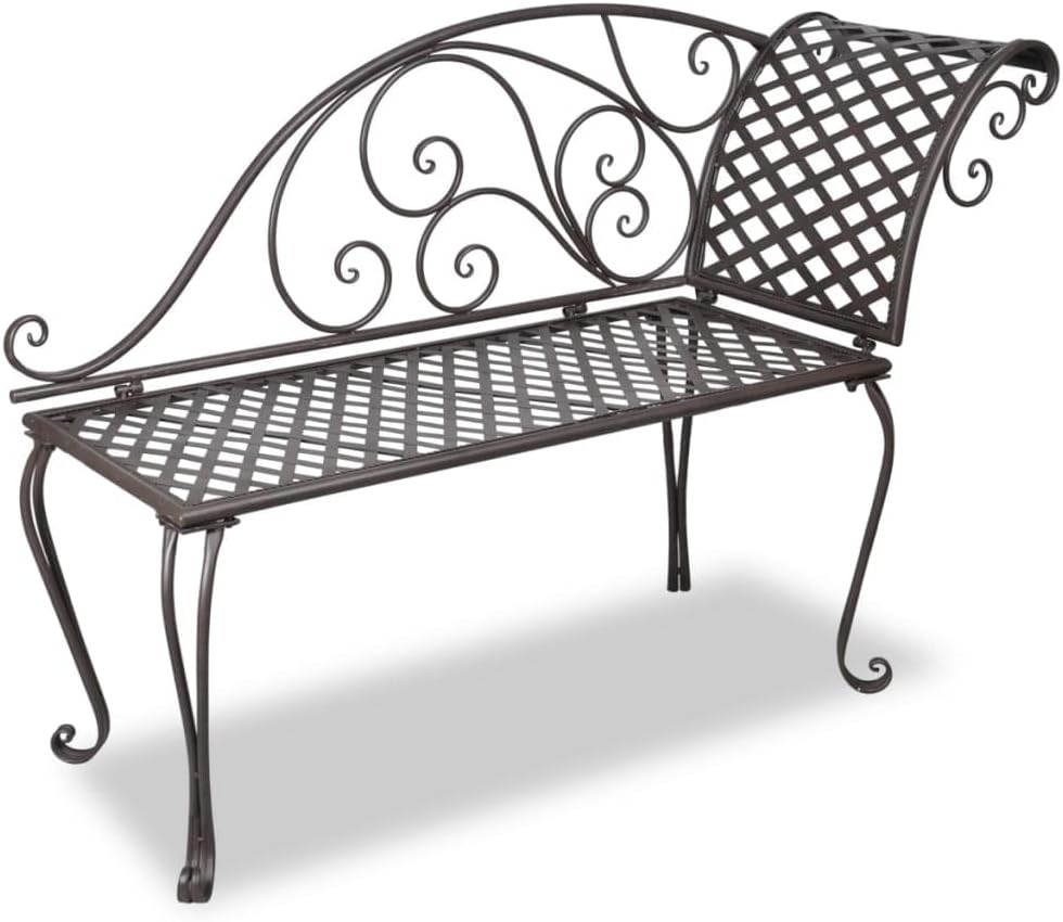 Patio Chaise Lounge,Poolside Bench,Camping Bench,Backyard Bench,Retro Style,Street Bench,Outdoor Bench,for Garden,Porch,Park,Front Door,Balcony,Outdoor,Lawn,50.4
