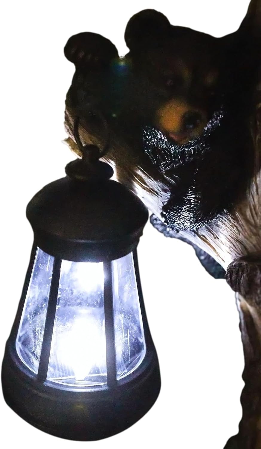 Ebros Gift Set of 2 Plastic Solar Hanging LED Lantern 5.5 Inches High Decorative Replacement Collection Garden Light Statues Garden Sculptures