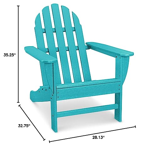 Hanover Classic All-Weather Adirondack Chair in Teak, HVAD4030TE Outdoor Furniture