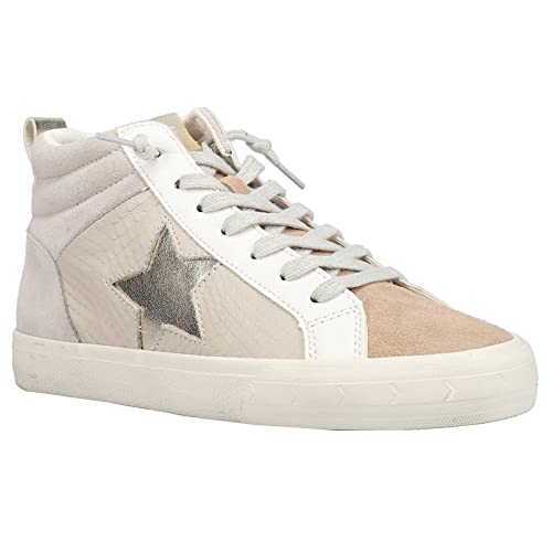 VINTAGE HAVANA Womens Axel High Slip On Sneakers Shoes Casual - Beige