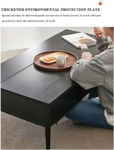 Height Adjustable 3 in 1 Lift Top Coffee Table Converts to Dining Table with 4 Metal Legs Modern Rectangle High Gloss Waiting Area Table, 100, White