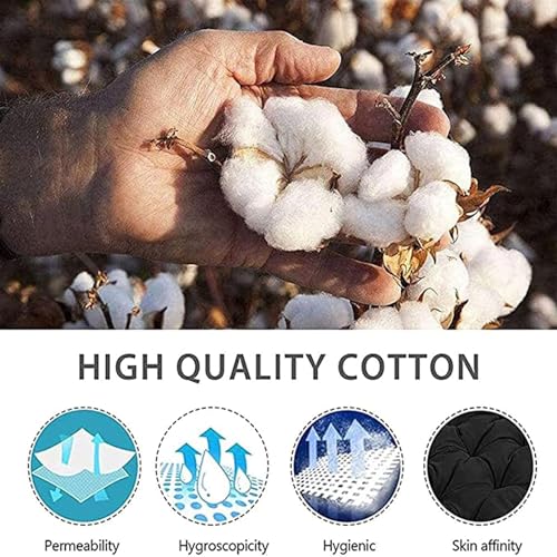 Outdoor Seat Cushions Set of 4 U Shaped Patio Replacement Cushions19 x19 Tufted Round Corner Wicker Chair Cushions Set Office Chair Cushions Garden Lounge Sofa Chair Cushions,Light Gray