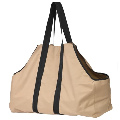 ShelterLogic Large Waterproof Log Holder and Multipurpose Storage Carrying Bag, Indoor/Outdoor Storage Tote with Heavy-Duty Straps, 31