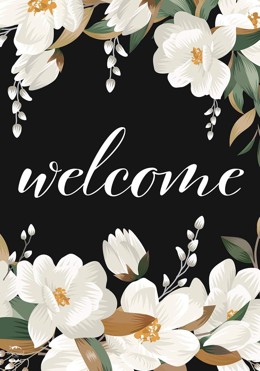 White Magnolias Spring Garden Flag Welcome Flowers 12.5