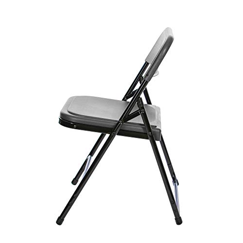 Premium Lightweight Plastic Folding Chair, White