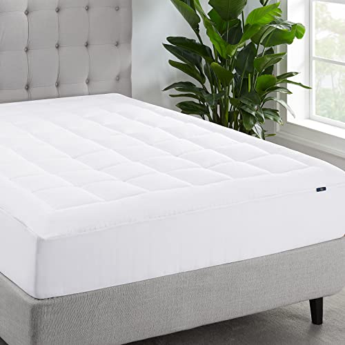 Serta ComfortSure Twin XL Mattress Cover, Fitted Pillow Top Mattress Pad, Super Soft and Breathable Quilted Cotton Protector with 18
