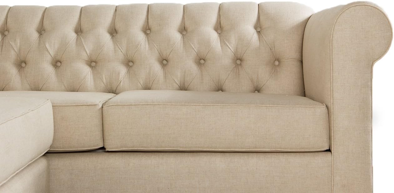 Frenchie Mid-Century Modern Sectional Sofa