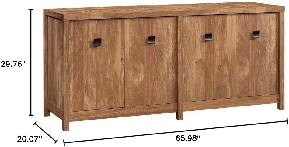 Farmhouse Engineered Wood Credenza in Sindoori Mango/Brown