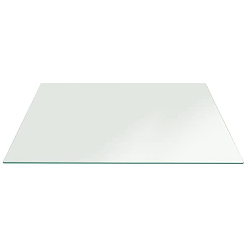 Fab Glass and Mirror Rectangle Glass Table Top 36 x 72 inch - Tempered Glass Table Tops 1/2