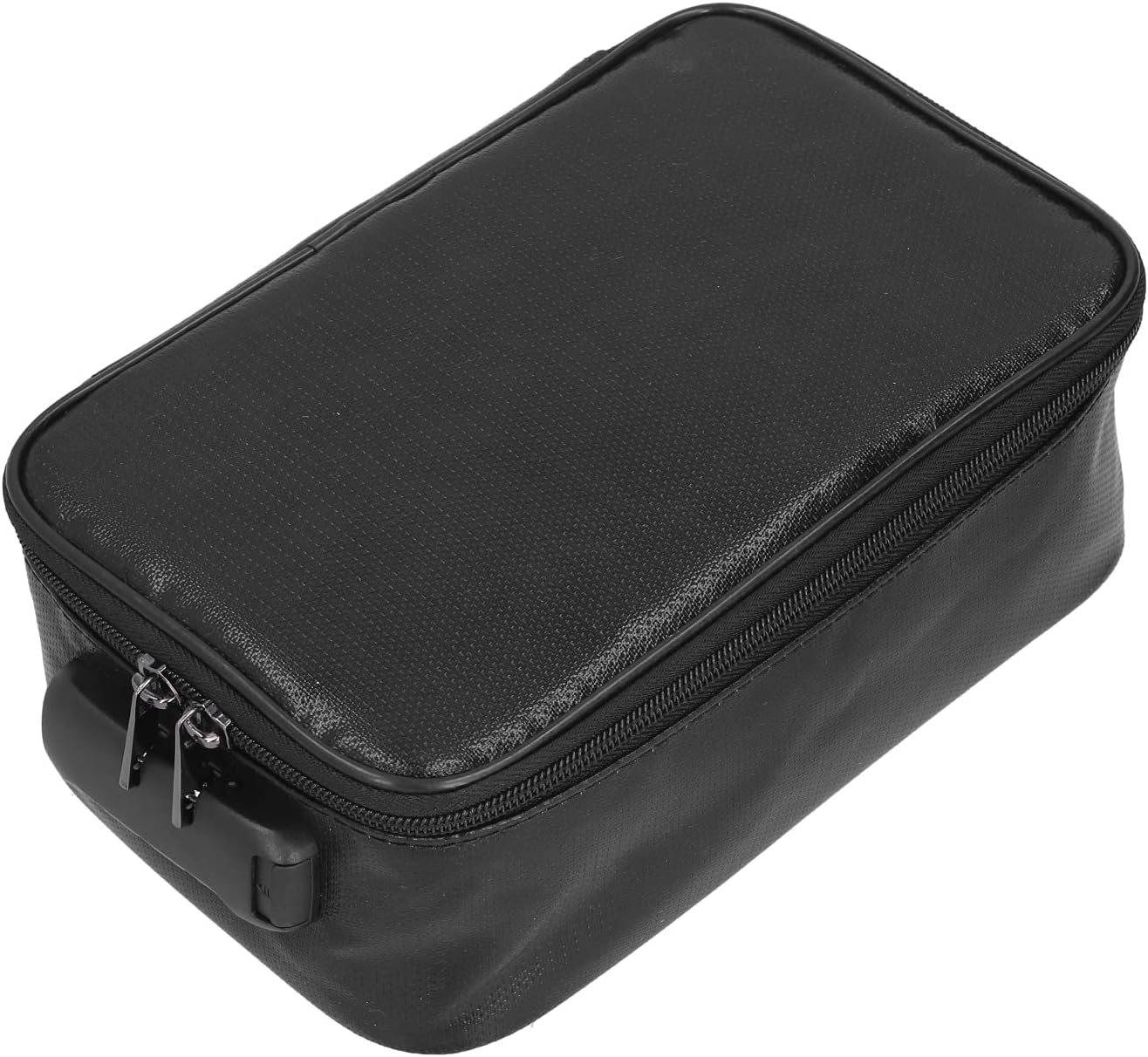 Zerodis File Box Fireproof Document Box with Lock, File Storage Box Portable File Box Home Office File Cabinet with Handle for Hanging Letter Legal Folder(Black)