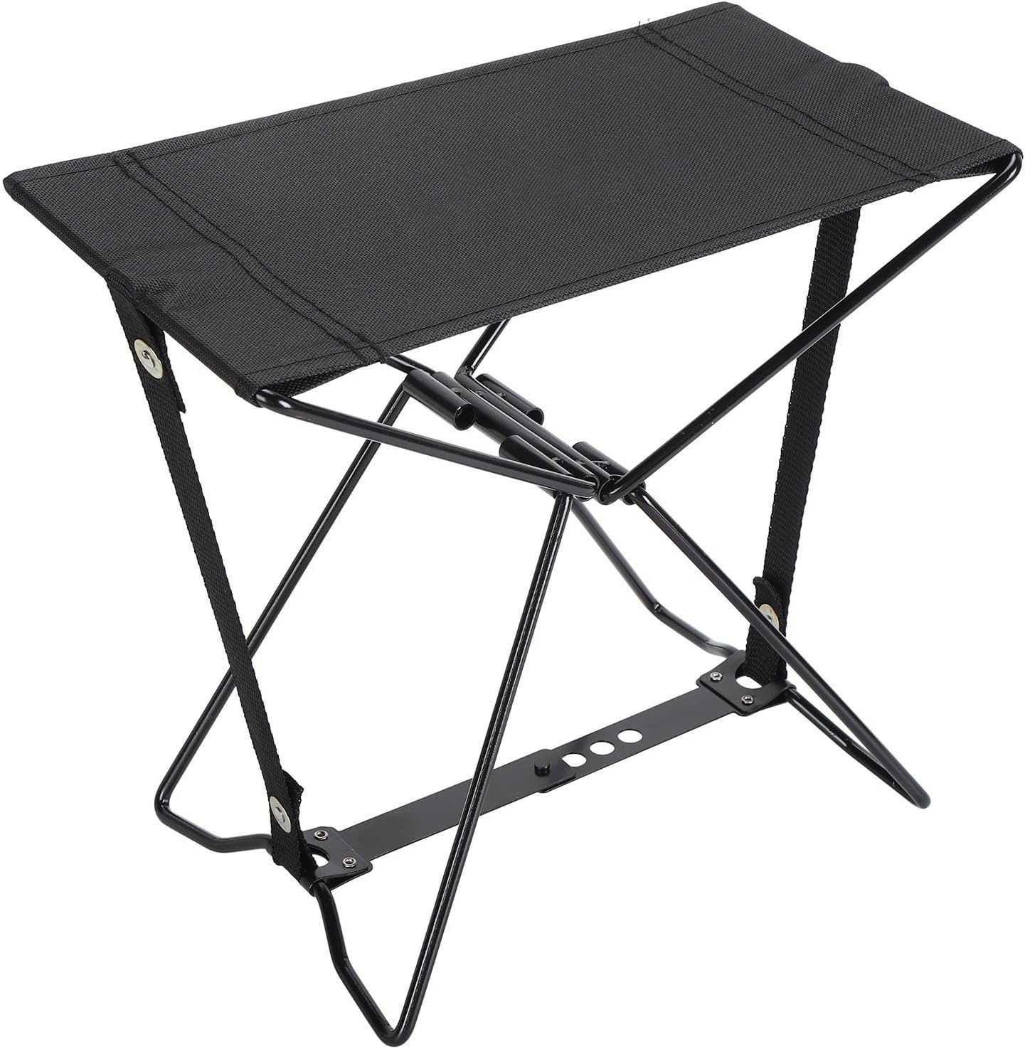 2024 Upgraded Folding Stool, Portable Folding Stool, Fishing Stool, Non-slip Bottom, Suitable for Camping Gardening Fishing Hiking BBQ Black