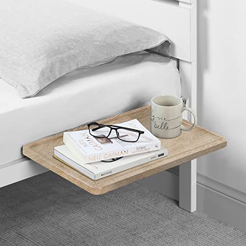SunnyPoint Bedside Shelf, Office Divider Shelf; Clamp on Shelf for Bunk Bed, Lofts & Bed Frame. (Standard - 13.78