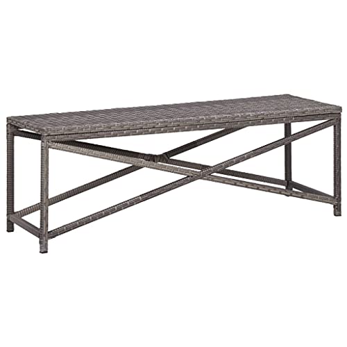 Patio Bench, Patio Bench Shower Bench Ottomans Decorative Bench Suitable for Entryway Porch Yard Bedroom, 47.2