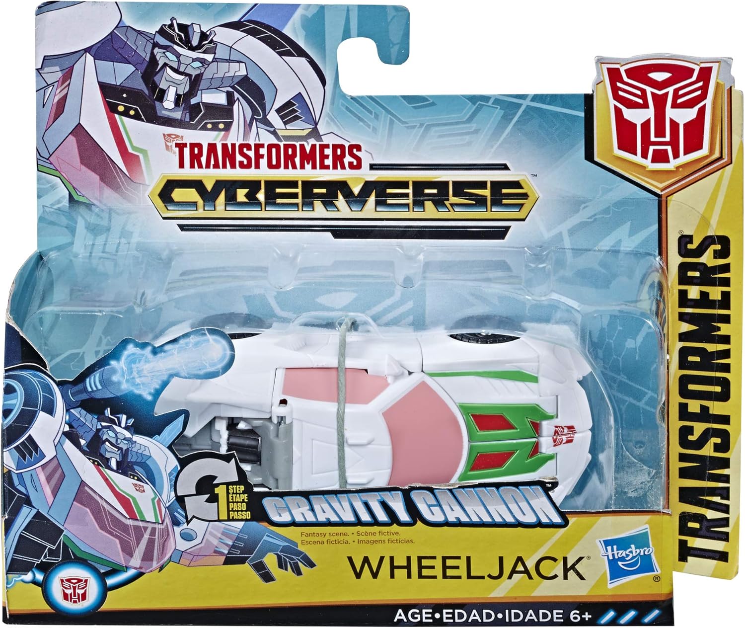 Transformers Toys Cyberverse Action Attackers 1-Step Changer Wheeljack Action Figure - Repeatable Gravity Cannon Action Attack - for Kids Age 6 and Up, 4.25-inch