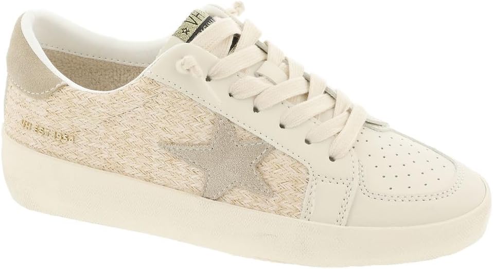 VINTAGE HAVANA Women's Reflex Sneaker, Natural/Gold, 8.5