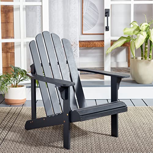 SAFAVIEH Outdoor Collection PAT7027 Chair, Black