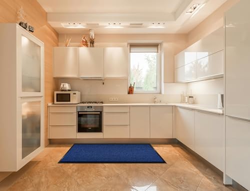 Door Mat Indoor Outdoor Heavy Duty Mats, Entrance Mat Waterproof Dirt Resistant Natural Rubber Backing,Low Profile Front Doormats for Entryway Garage Porch Patio,23 x 35inch(Grey)