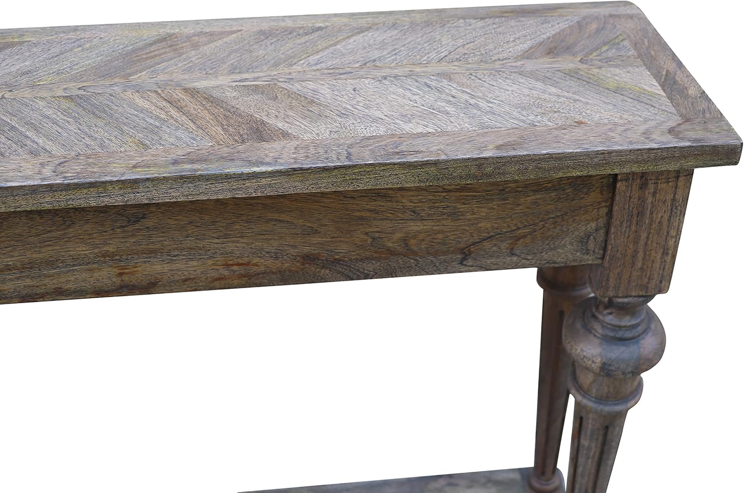 Arin 72-inch Traditional Turned Leg Console Table, Mango Hardwood