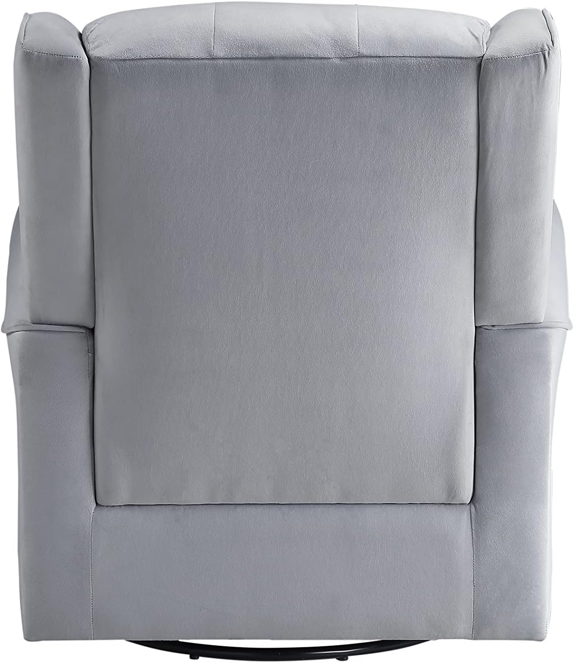 Acme Zeger Swivel Chair w/Glider, Gray Fabric LV00924