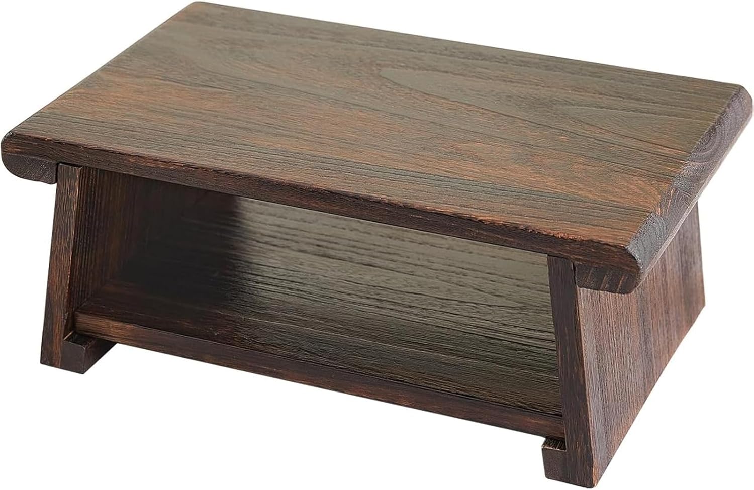 Small Altar Table,Meditation Table,Natural Wood Small Puja Table,Foldable， Used in The Tea Table Japanese,Study Room,Yoga Room.IT is 19.68 Inches Long,11.81 Inches Wide, 7.87 Inches Tal