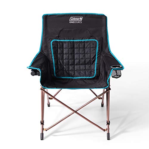 Coleman OneSource Rechargeable Heated Seats – Heated Camping Chair, Chair Pad, & Stadium Seat for Cool-Weather Outdoor Lounging, Tailgating, & Camping