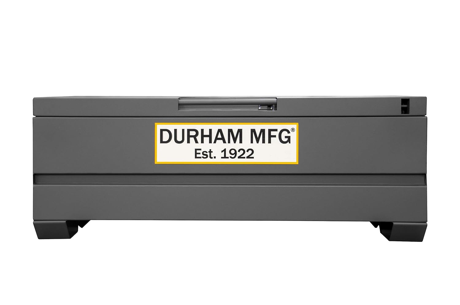 Durham Jobsite Storage Box, 20 cu. ft, 14 Gauge Steel, 60 x 24 x 22-3/4, Gray