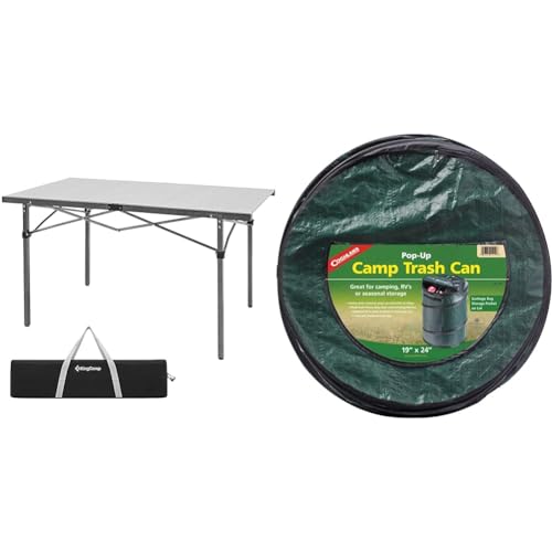 KingCamp Camping Table Aluminum Folding Table Roll Up Lightweight Foldable Table Portable Table Camp Table for Outdoor Camping Picnic Barbecue