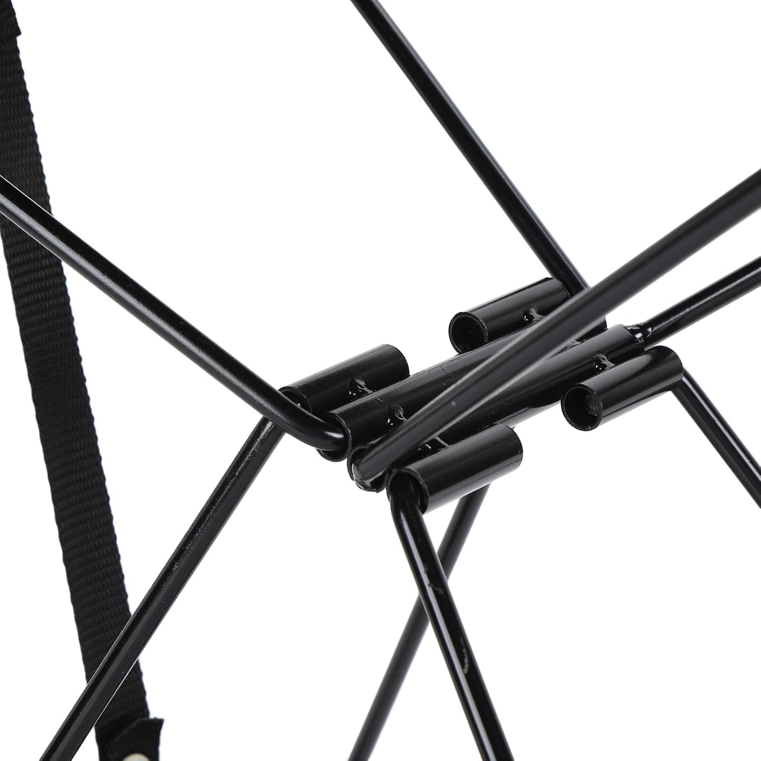 2024 Upgraded Folding Stool, Portable Folding Stool, Fishing Stool, Non-slip Bottom, Suitable for Camping Gardening Fishing Hiking BBQ Black