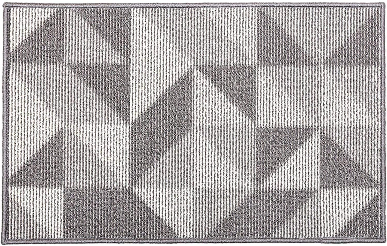 CHICHIC Gray Indoors Doormat 24 x 36 Inch Welcome Mat Front Back Indoors Door Mats for Home Entrance EntryWay Entry Rugs Machines Washable Rugs Inside Non Slip Outdoors