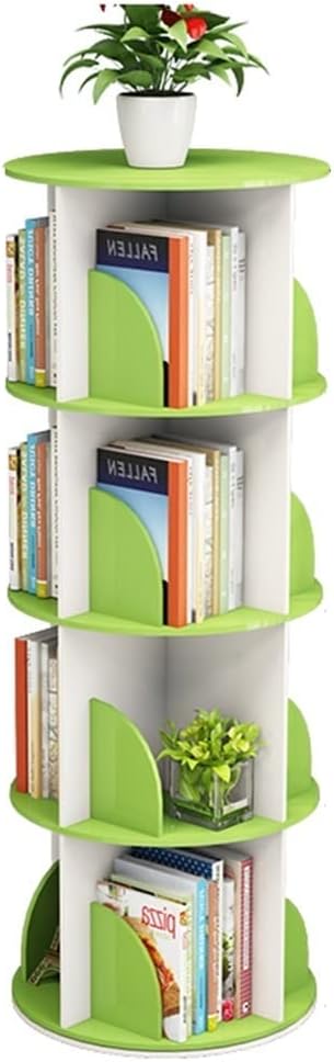 Bookcases Rotating Bookshelf Corner Bookcase Floor Bookshelf Living Room Round Shelf Multilayer