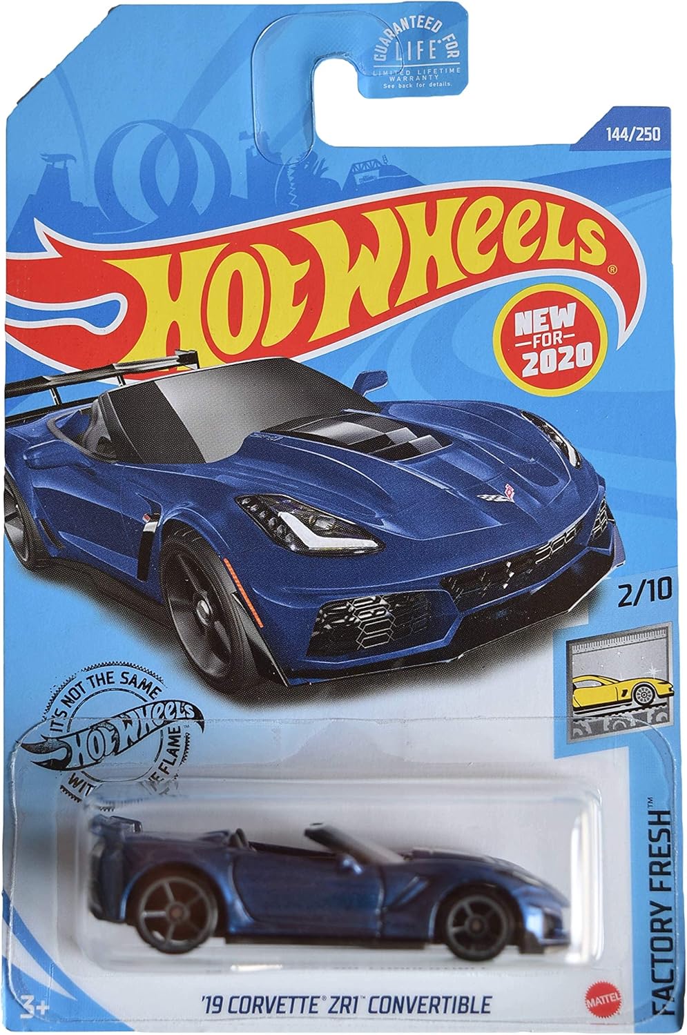 Hot Wheels '19 Corvette ZR1 Convertible, [blue] 144/250 Factory Fresh 2/10