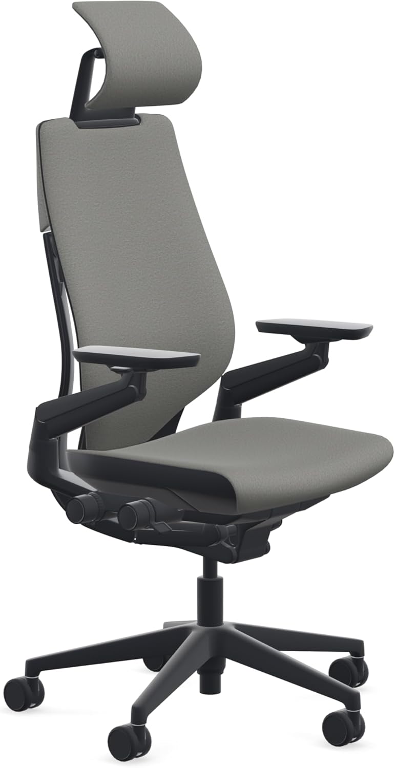 Steelcase Era Night Owl Gesture Wrapped Back + Headrest Hard Casters