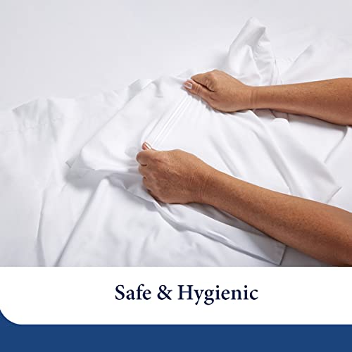 Cosy House Collection Everyday 1500 Series Pillowcases - Bedroom Essentials - Luxury Hotel Quality - Silky Soft & Smooth - Gentle & Skin Friendly - Set of 2 (Standard, White)