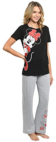 Disney Womens Pajama Set Minnie Mouse Lounge Wear