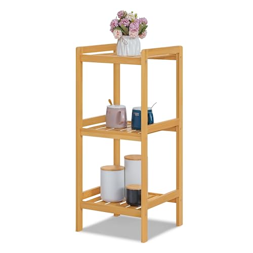 Magshion 3-Tier Bamboo Narrow Shelf, 30.7