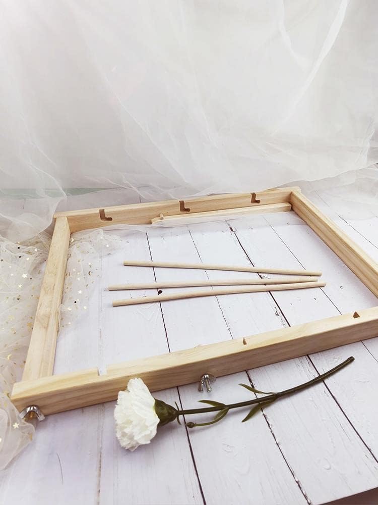 WANLIAN ribbon organizer，Wood Display Ribbon Holder Rack Storage Organiser Sewing Stand Organizer， for Christmas Gift Wrapping Paper, Cellophane, Vinyl Rolls, Arts & Crafts Items