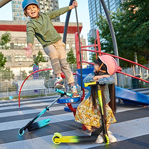 Jetson Juno Folding Kick Scooter| Easy Folding Mechanism | Light-Up Wheels | LED Lights in Deck | Rear Foot Brake | Ages 5+
