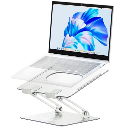 Urmust Laptop Stand, Ergonomic Adjustable Riser for Desk, Compatible with Laptops up to 16 Inches, Including MacBook Pro/Air, Portable, Heat Dissipation, Gift for Women Men