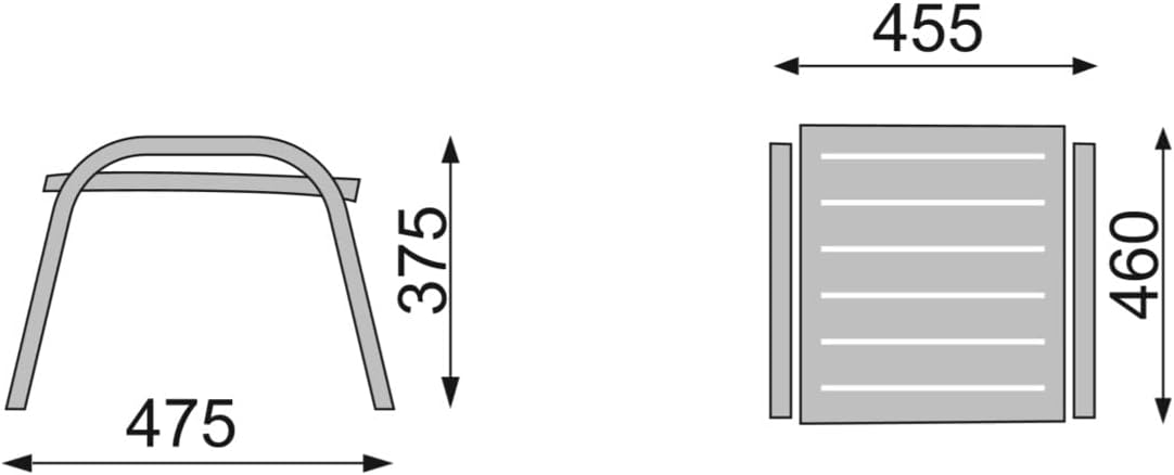 Kettler Roma Patio Ottoman in White