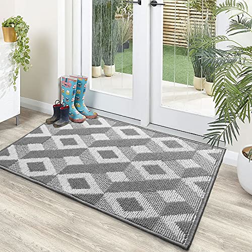 DEXI Entryway Rug Non-Slip Indoor Door Mat, Low-Profile Front Door Mat Washable Door Mat Indoor Entrance,20