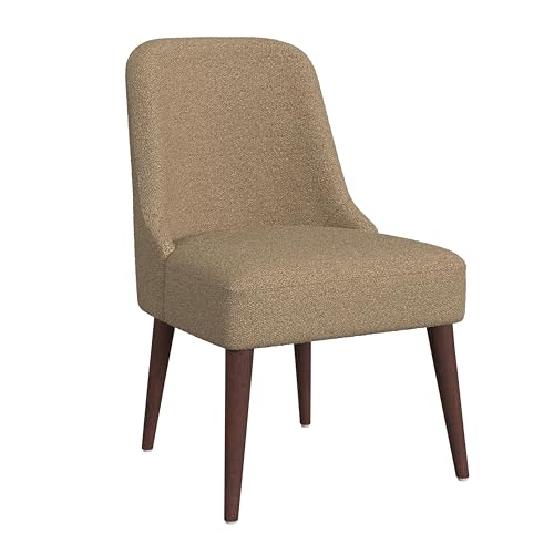 HomePop Upholstered Dining Chair, Woven Gray (Single Pack)