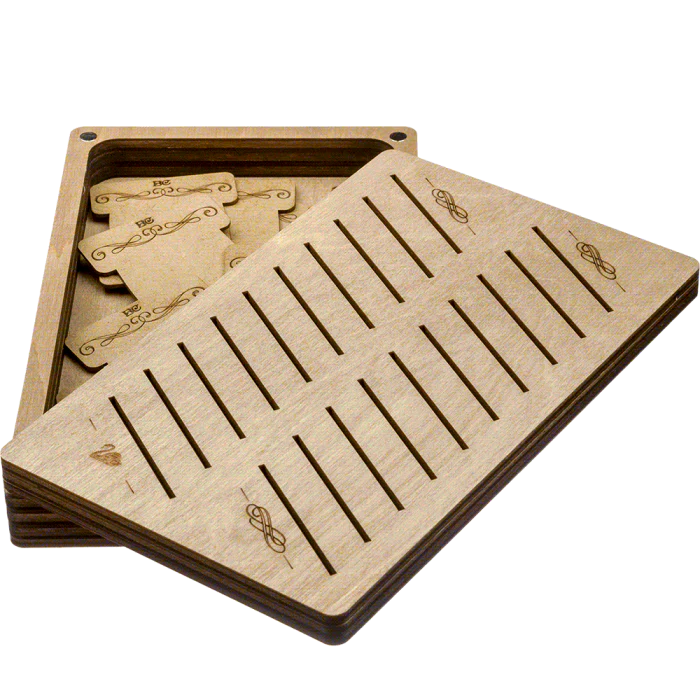 Box for handicraft + 22 bobbins FLZB(N)-053
