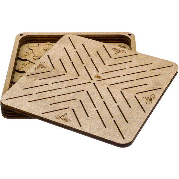 Box for handicraft + 46 bobbins FLZB(N)-062