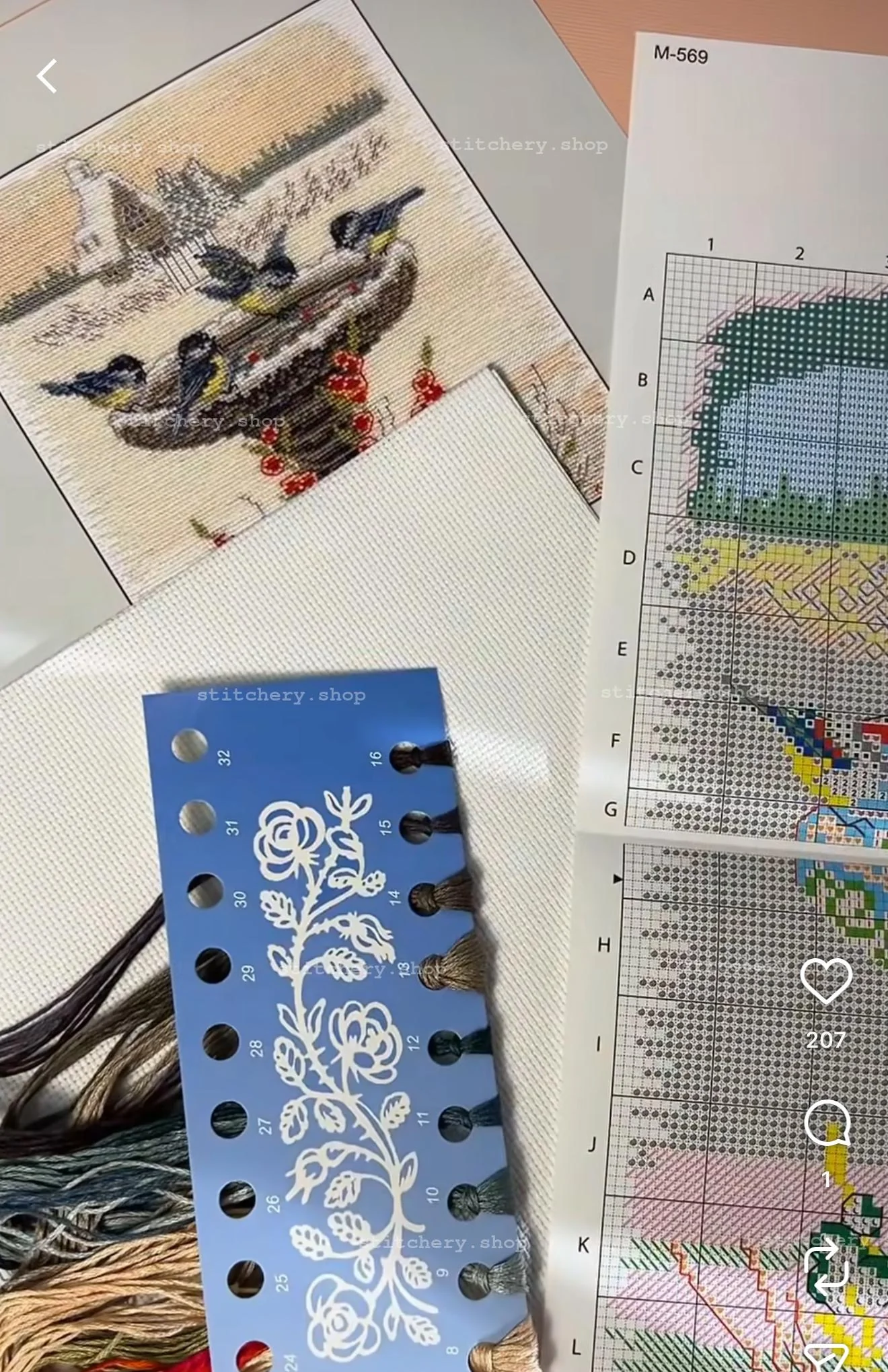 DIY Counted Cross Stitch Kit 