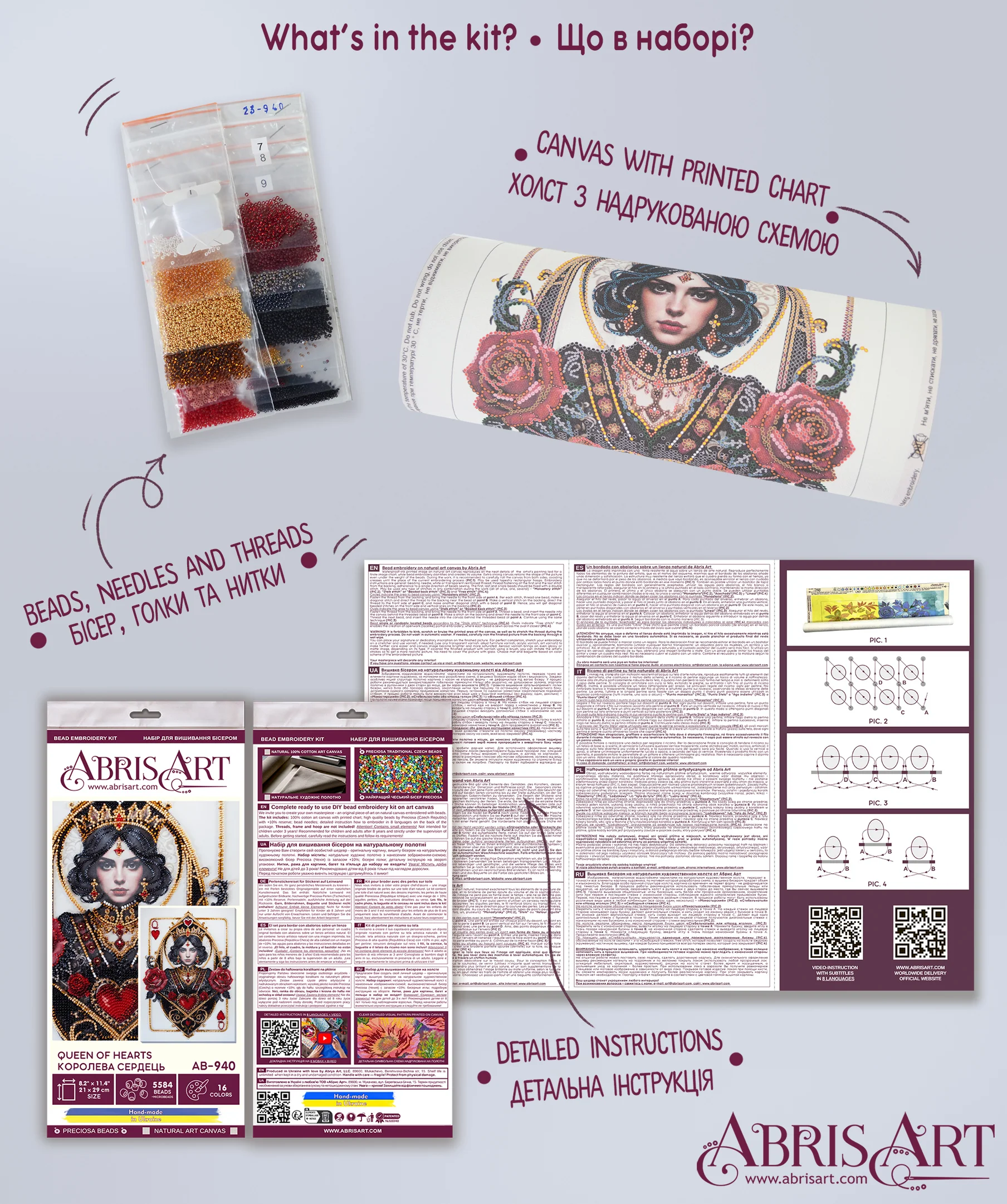 DIY Bead Embroidery Kit 