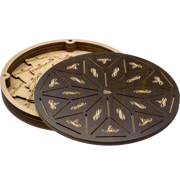 Box for handicraft + 42 bobbins